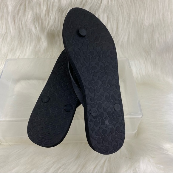 COACH THONG BOW SANDALS-SLIP ON SHOES SIZE 9-10 - Picture 4 of 7